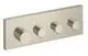 AXOR-HG-AXOR-ShowerSolutions-Thermostatmodul-360-120-Unterputz-eckig-fuer-3-Verbraucher-Brushed-Nickel-10751820 gallery number 1